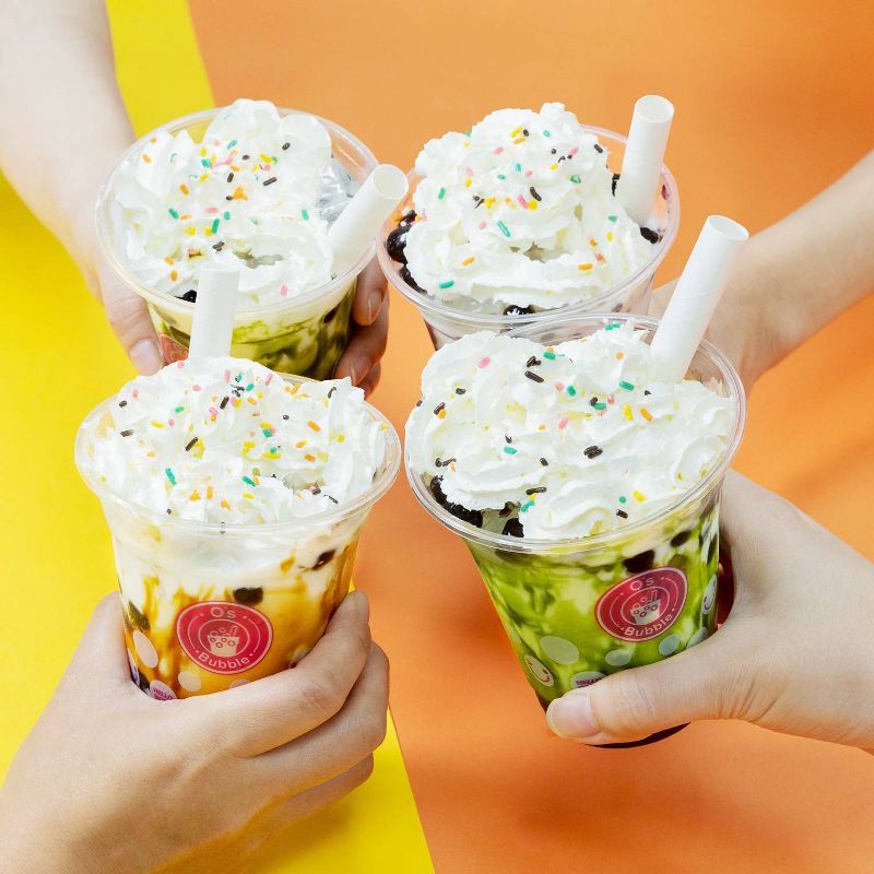 slide 7 of 7, O's Bubble Instant Marbling Boba Party Kit-Brown Sugar, Matcha, Taro 6P - 12.9oz, 12.9 oz