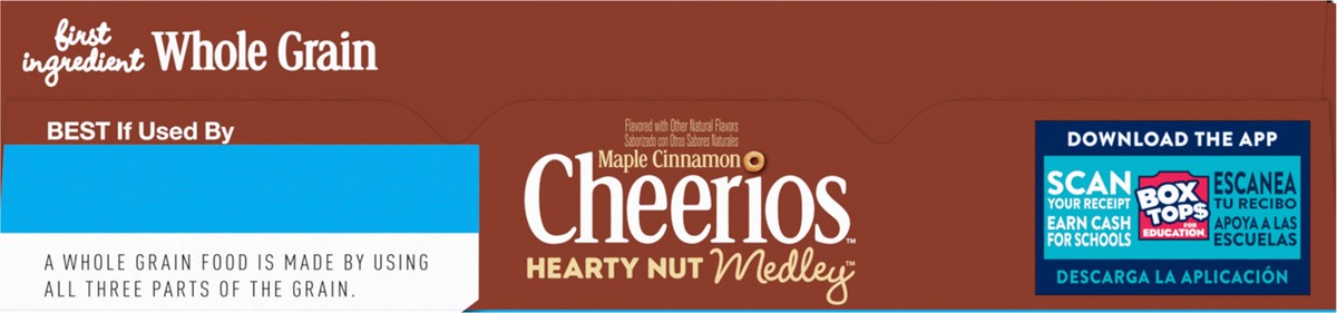 slide 9 of 12, Cheerios Hearty Nut Medley Breakfast Cereal, Maple Cinnamon, Made with Whole Grain, Large Size, 14.7 oz, 14.7 oz