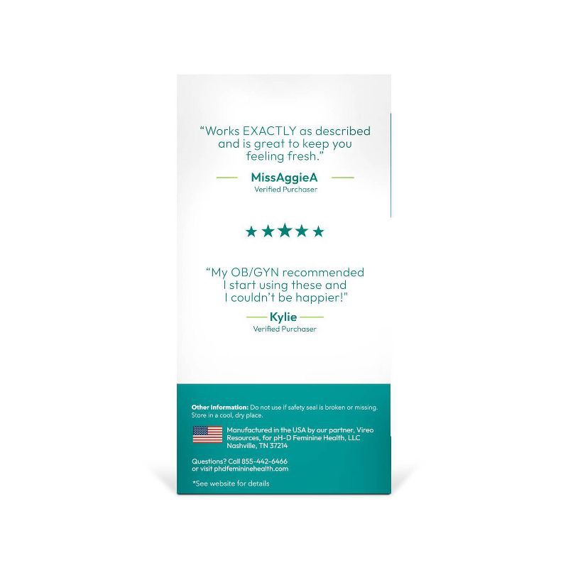 slide 2 of 8, pH-D Feminine Health Boric Acid Vaginal Suppositories - 36ct, 36 ct