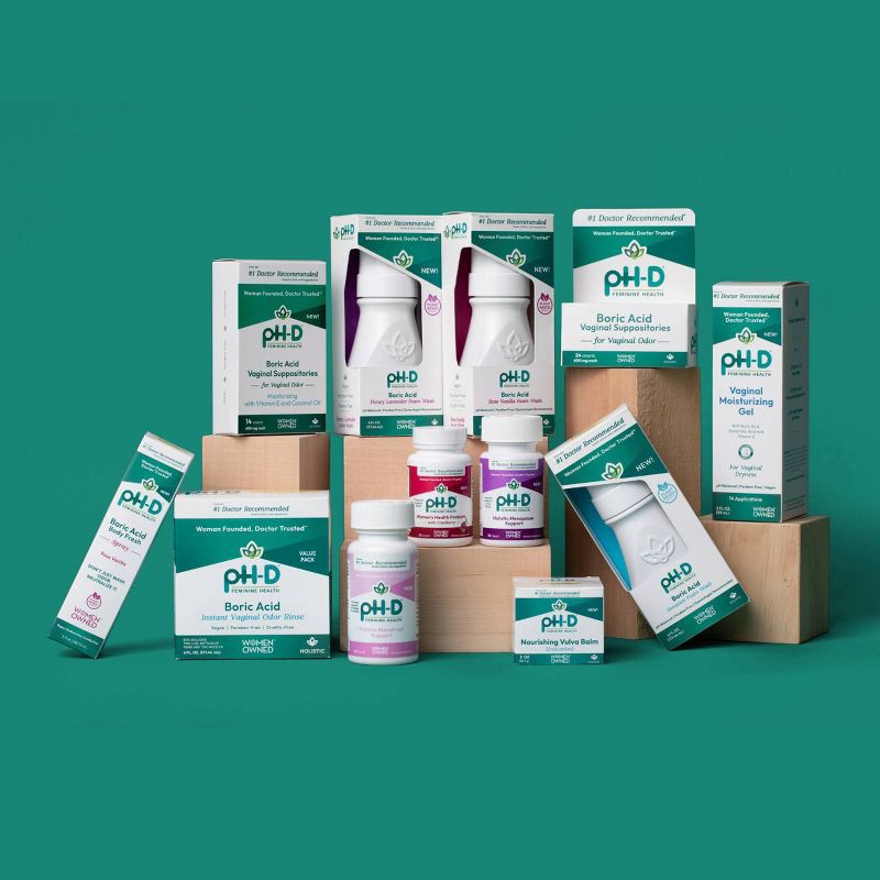 slide 5 of 8, pH-D Feminine Health Boric Acid Vaginal Suppositories - 36ct, 36 ct