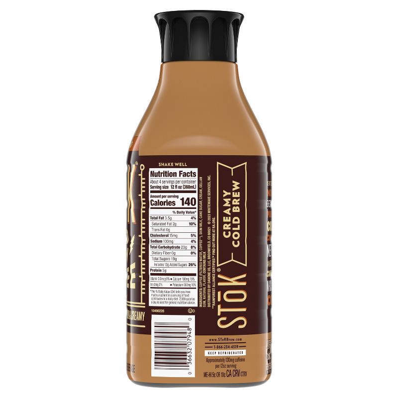 slide 5 of 10, SToK Cold Brew Cappuccino - 48oz, 48 oz