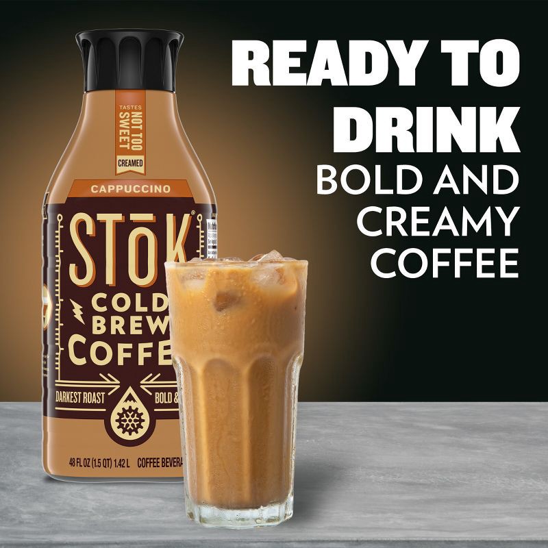 slide 6 of 13, SToK Cold Brew Cappuccino - 48oz, 48 oz