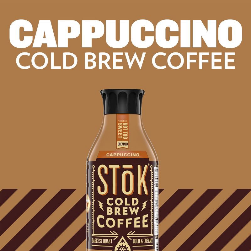 slide 10 of 10, SToK Cold Brew Cappuccino - 48oz, 48 oz