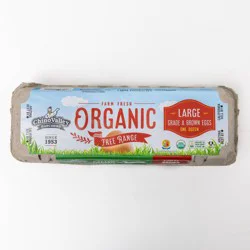 Chino Valley Ranchers Cage Free Organic Brown Large Eggs - 12ct