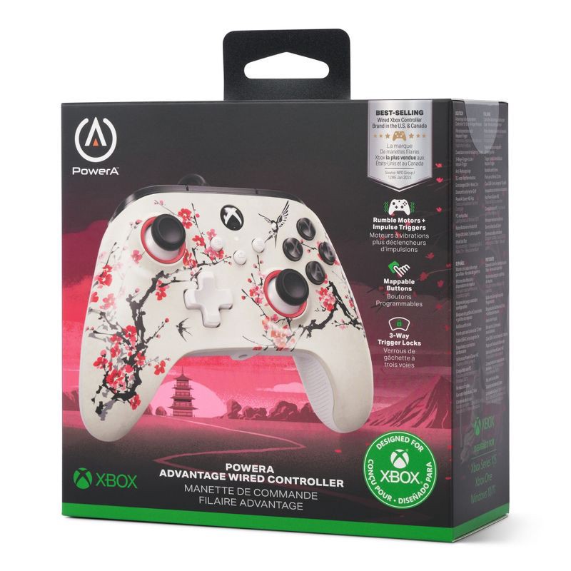 slide 10 of 11, PowerA Advantage Wired Controller for Xbox Series X|S - Warrior's Nirvana: USB Compatible, 1 ct