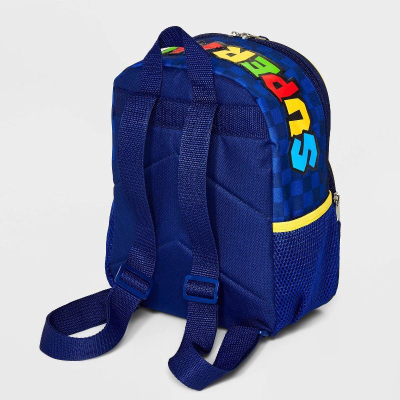 slide 2 of 5, Kids' Super Mario Mini Backpack - Blue, 1 ct