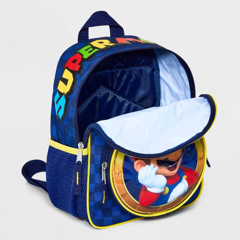 slide 3 of 5, Kids' Super Mario Mini Backpack - Blue, 1 ct