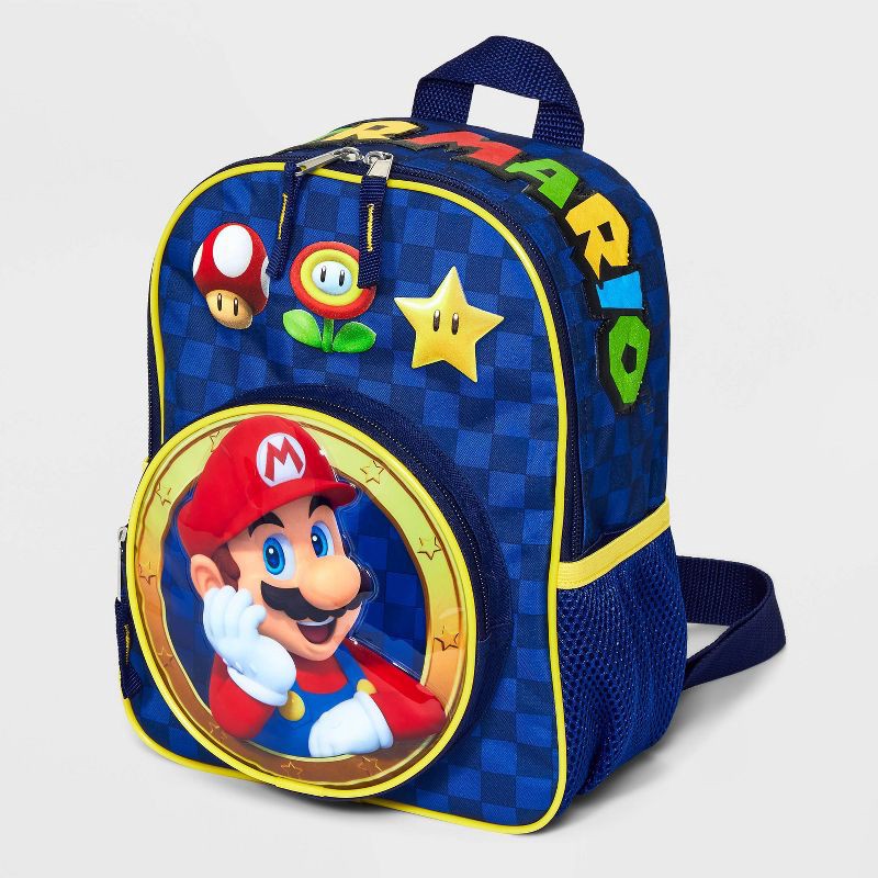 slide 4 of 5, Kids' Super Mario Mini Backpack - Blue, 1 ct