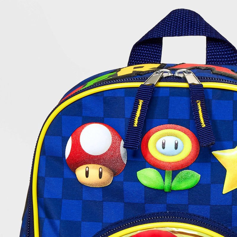 slide 5 of 5, Kids' Super Mario Mini Backpack - Blue, 1 ct