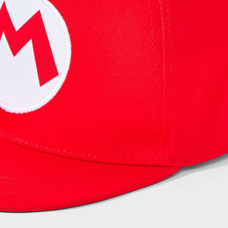 slide 3 of 3, Kids' Super Mario Baseball Hat - Red, 1 ct