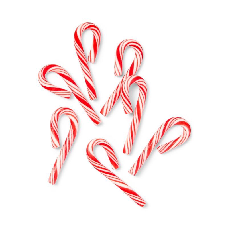 slide 2 of 3, Christmas Peppermint Red & White Mini Candy Canes - 6oz/40ct - Favorite Day™, 6 oz, 40 ct