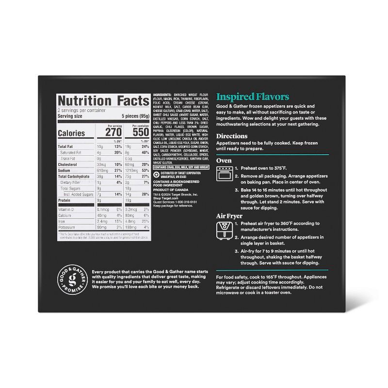 slide 2 of 3, Frozen Crab Rangoon - 6.7oz - Good & Gather™, 6.7 oz