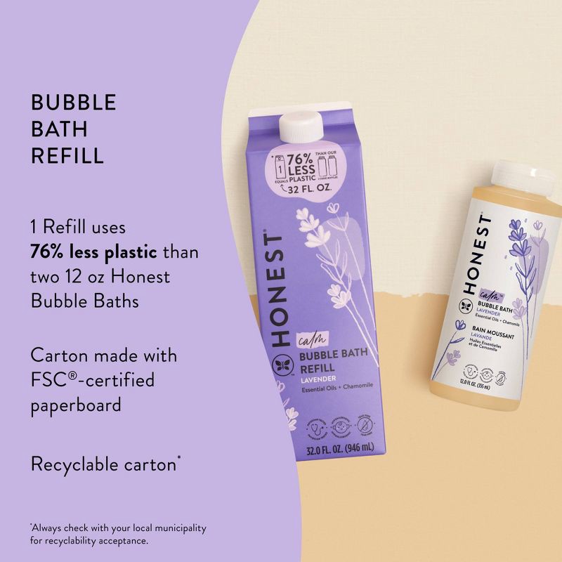 slide 8 of 11, The Honest Company Calm Bubble Bath Refill, Lavender - 32 fl oz, 32 fl oz