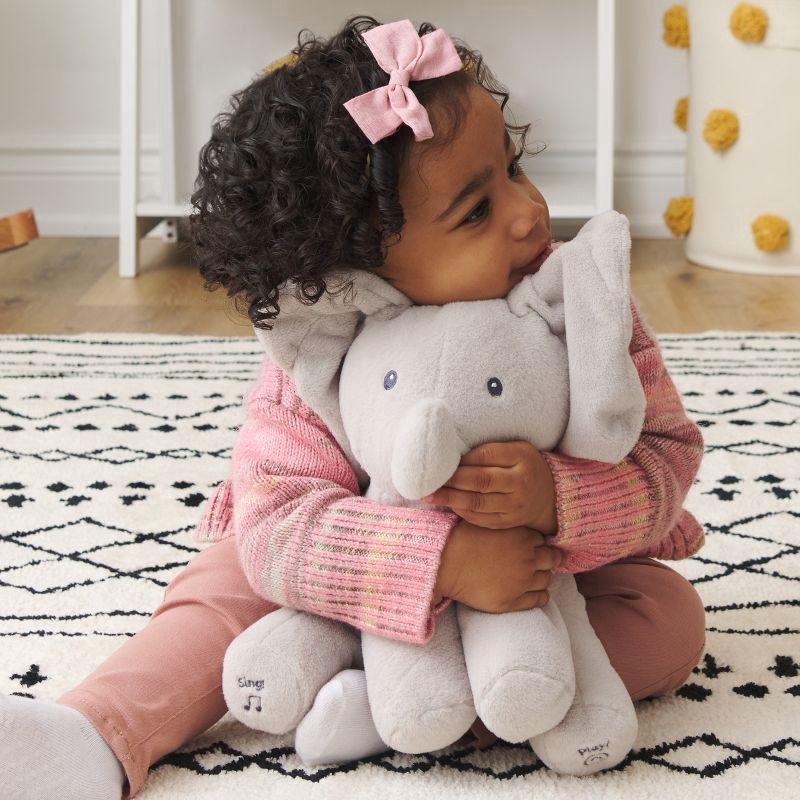 slide 6 of 7, GUND Flappy the Elephant Animated Plush Toy - Grey, 1 ct