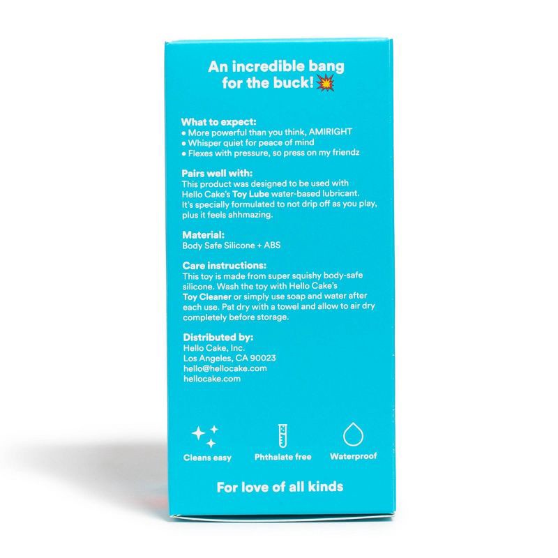 slide 11 of 11, Hello Cake Pocket Wand Mini Travel Vibrator, 1 ct