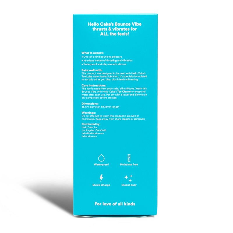 slide 10 of 10, Hello Cake Bounce Vibe Thrusting Vibrator, 1 ct