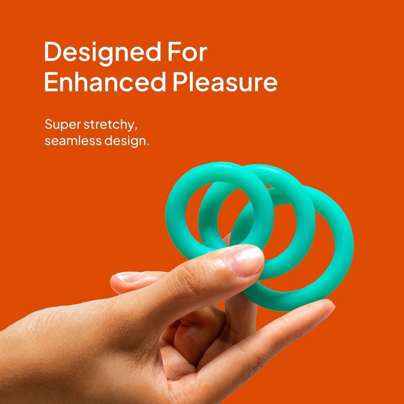 slide 4 of 9, Hello Cake Silicone Rings Set of 3 C-Rings, 1 ct
