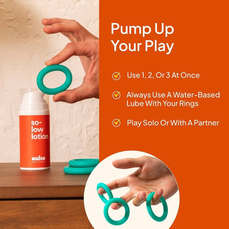 slide 5 of 9, Hello Cake Silicone Rings Set of 3 C-Rings, 1 ct