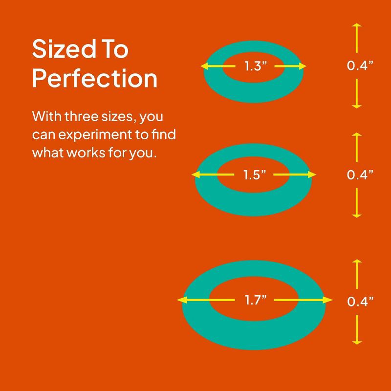 slide 7 of 9, Hello Cake Silicone Rings Set of 3 C-Rings, 1 ct