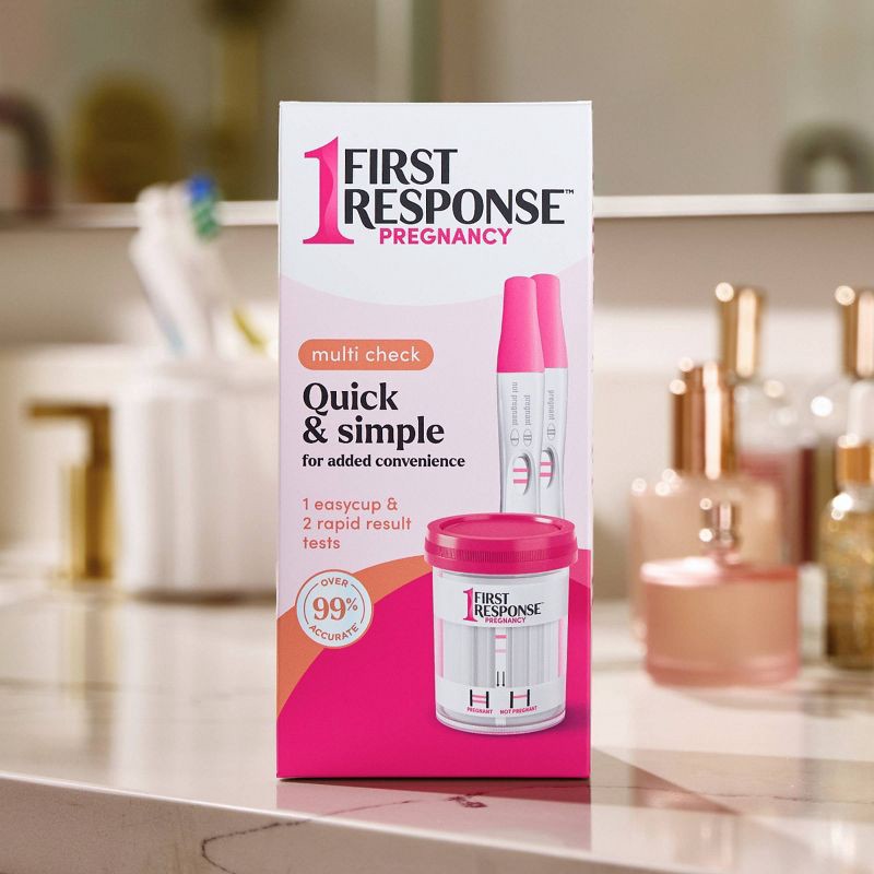 slide 2 of 10, First Response Simple Check Easy Cup - 3ct, 3 ct