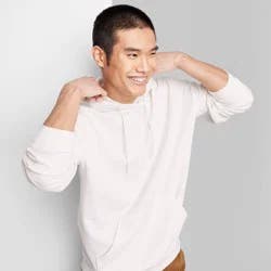 Men's Regular Fit Hooded Pullover Sweatshirt - Original Use™ Cream XL