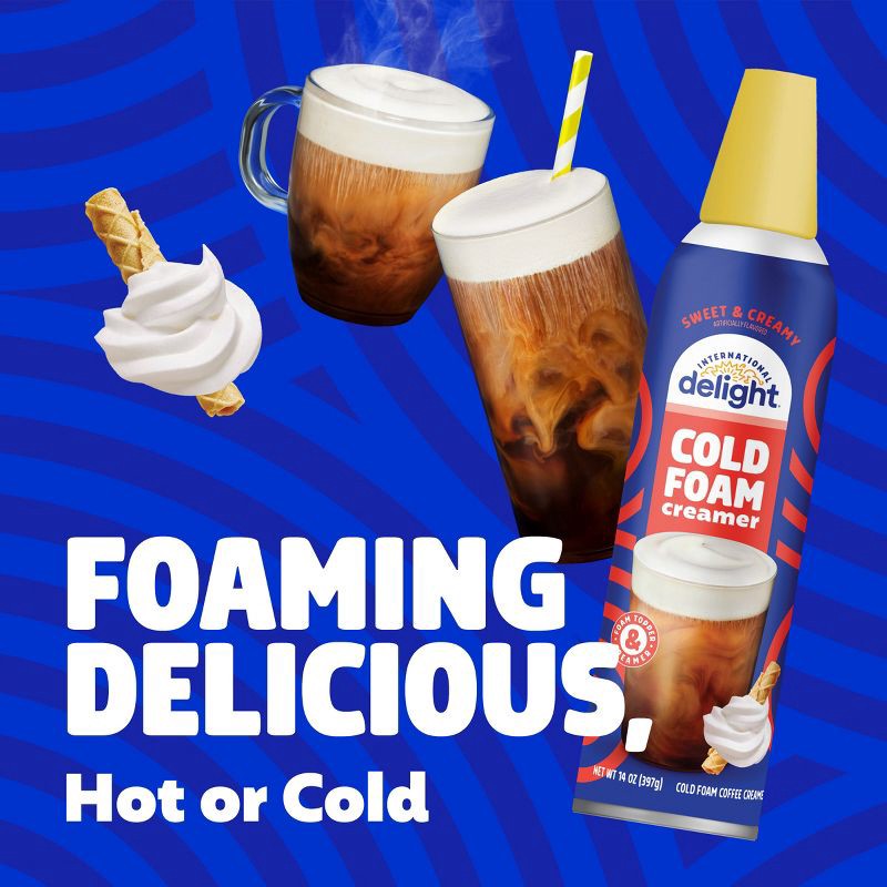 slide 2 of 12, International Delight Cold Foam Sweet Creamy Coffee Creamer - 14oz, 14 oz
