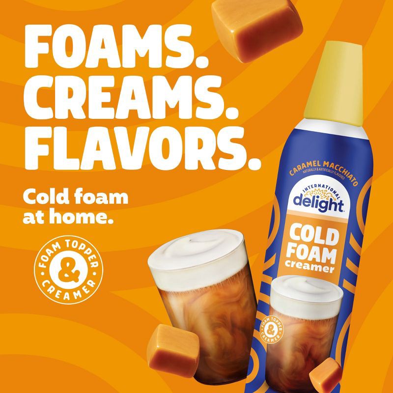 slide 4 of 17, International Delight Cold Foam Caramel Macchiato Coffee Creamer - 14oz, 14 oz