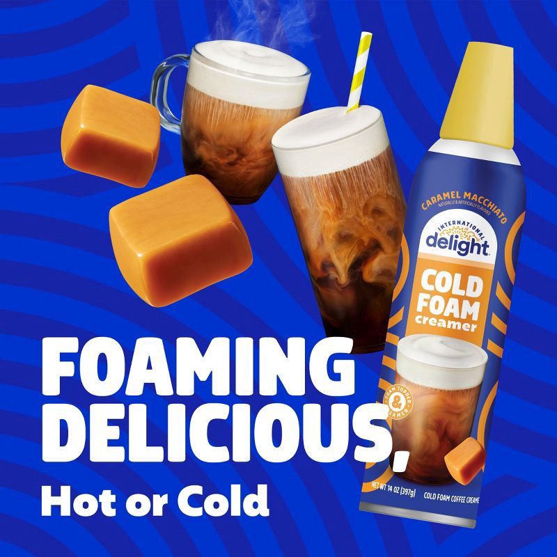 slide 2 of 17, International Delight Cold Foam Caramel Macchiato Coffee Creamer - 14oz, 14 oz