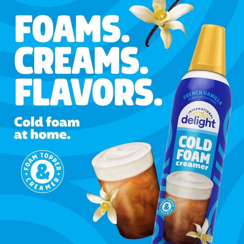 slide 4 of 14, International Delight Cold Foam French Vanilla Coffee Creamer - 14oz, 14 oz