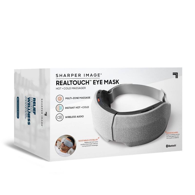 slide 5 of 6, Sharper Image RealTouch Eye Mask Electric Hot+Cold Massager: Plastic Body Wraps, 1 ct