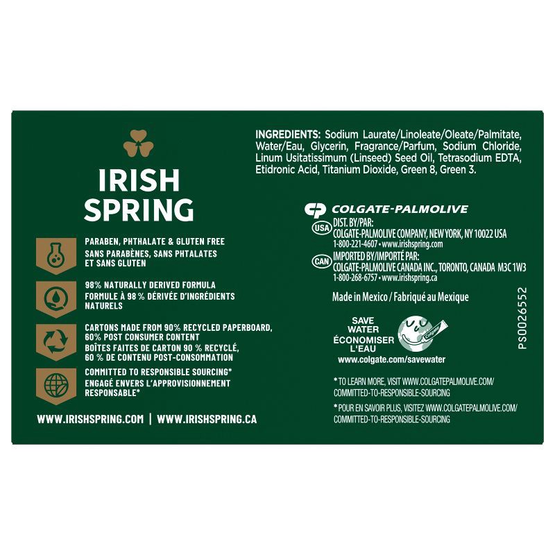 slide 2 of 9, Irish Spring Bar Soap - Original Clean - 3.7oz/8ct, 3.7 oz, 8 ct