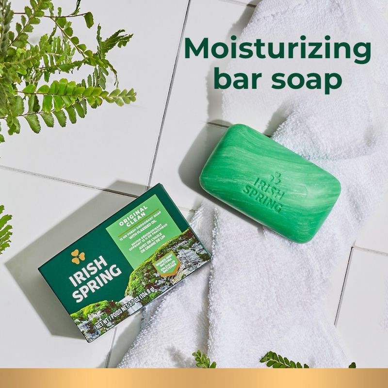 slide 8 of 9, Irish Spring Bar Soap - Original Clean - 3.7oz/8ct, 3.7 oz, 8 ct