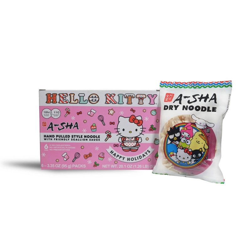 slide 5 of 7, A-Sha Foods USA A-SHA Hello Kitty Noodles - 6pk / 20.1oz, 6 ct, 20.1 oz