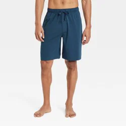 Men's 9" Knit Pajama Shorts - Goodfellow & Co™ Banner Blue M