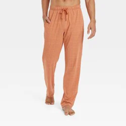 Men's Rusty Pointe Checkered Knit Pajama Pants - Goodfellow & Co™ Light Brown M