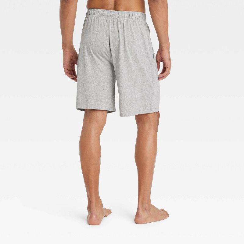 slide 2 of 2, Men's 9" Knit Pajama Shorts - Goodfellow & Co™ Heathered Gray XL, 1 ct