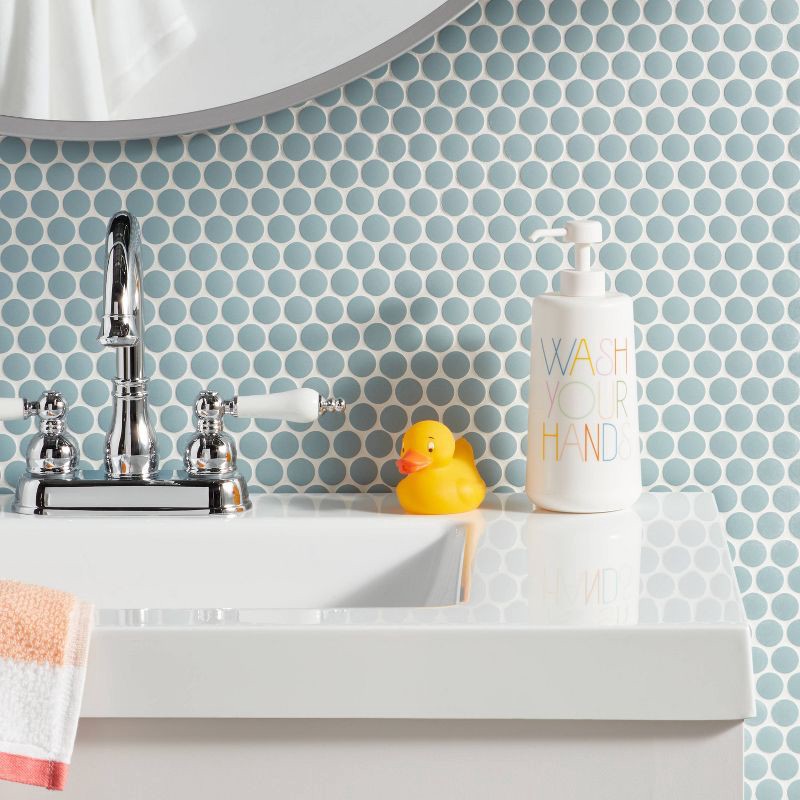 slide 2 of 3, Wash Your Hands Kids' Soap Dispenser - Pillowfort™, 1 ct