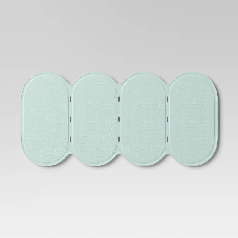 slide 1 of 3, Kids' Bath Mat Bubble Teal - Pillowfort™: Midweight Circular Bath Rug for Kids Bathroom, 1'2"x2'4", Rubber Backing, 1 ct