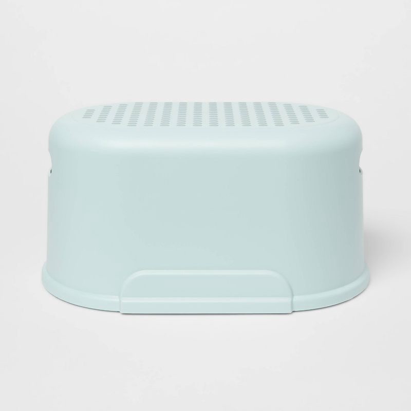 slide 1 of 3, Kids' Single Step Stool Teal - Pillowfort™: Toddler Bathroom Stepping Stool, 150lb Capacity, No Assembly Required, 150 lb