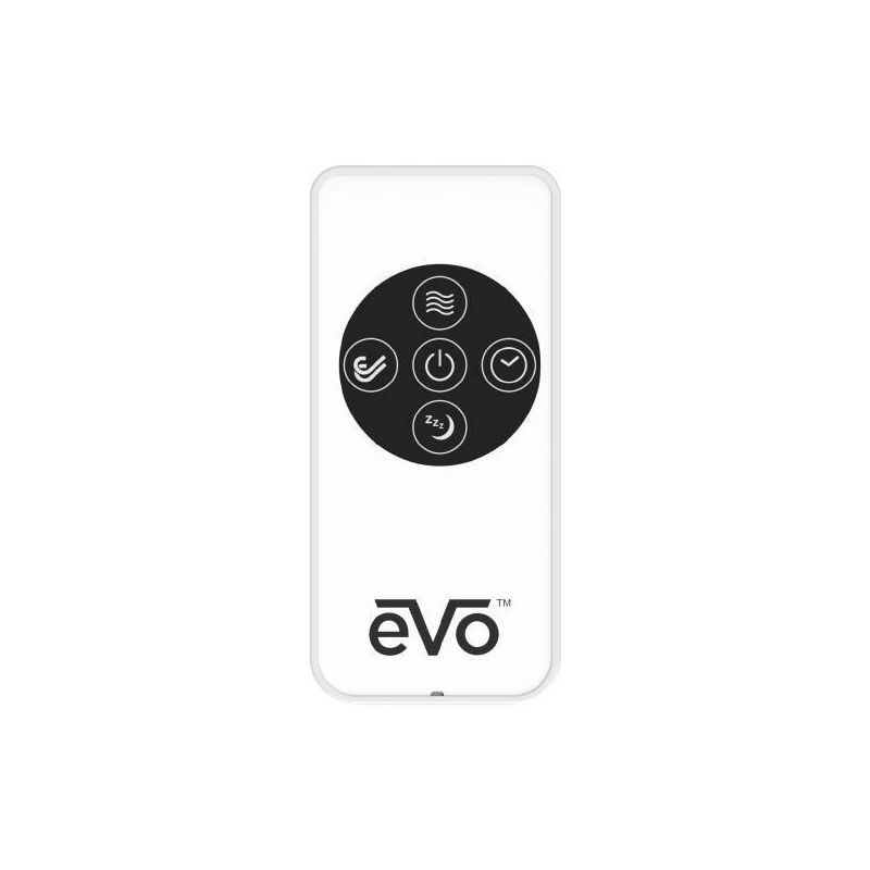 slide 5 of 6, EVO Evolution Of Indoor Air Quality EVO Low Profile Oscillating Window Fan Air Circulator: Portable, Quiet, 4 Speeds, Remote, ETL Listed, 200-500 sq. ft., 1 ct