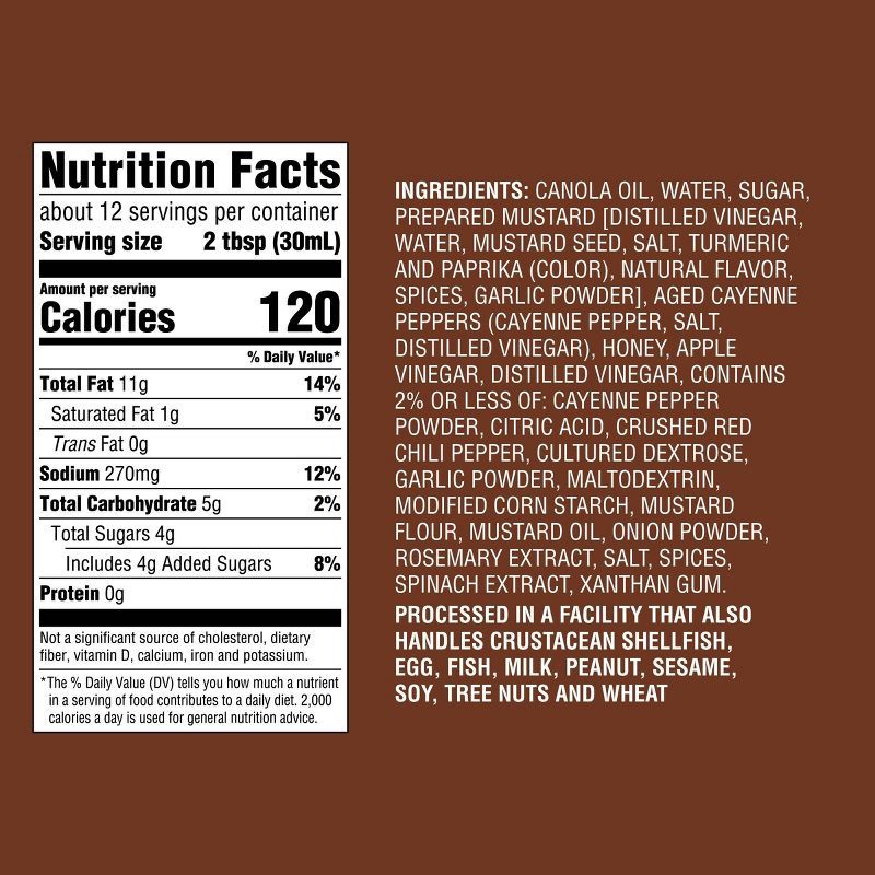 slide 5 of 5, Hot Honey Mustard Dressing - 11.8 fl oz - Good & Gather™, 11.8 fl oz