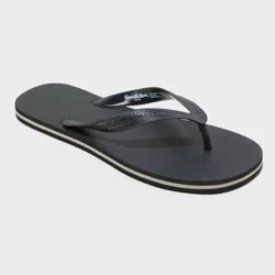 Men's Brent Flip Flop Sandals - Goodfellow & Co™ Black S: Slip-On, Non-Marking Sole, Open Toe