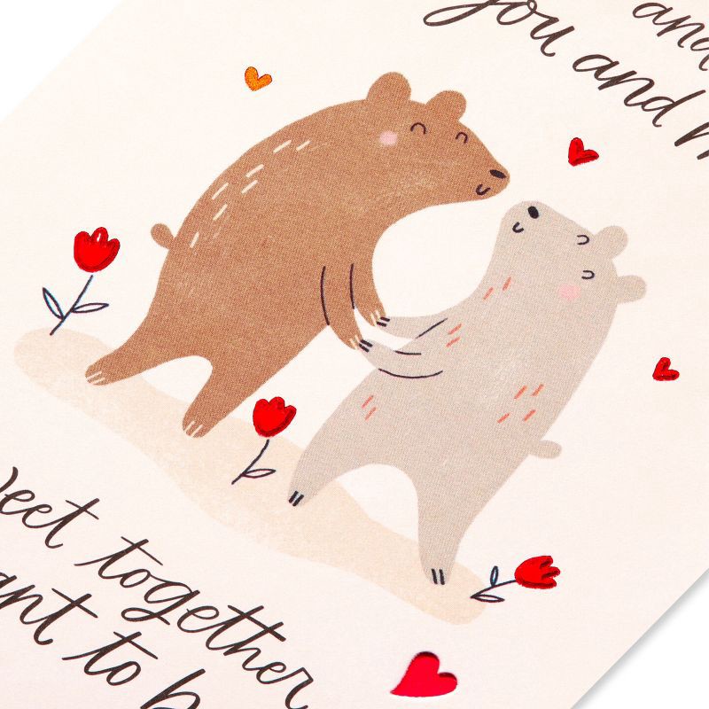 slide 4 of 5, Carlton Cards Bear Couple Valentine's Day Card for Partner, 1 ct