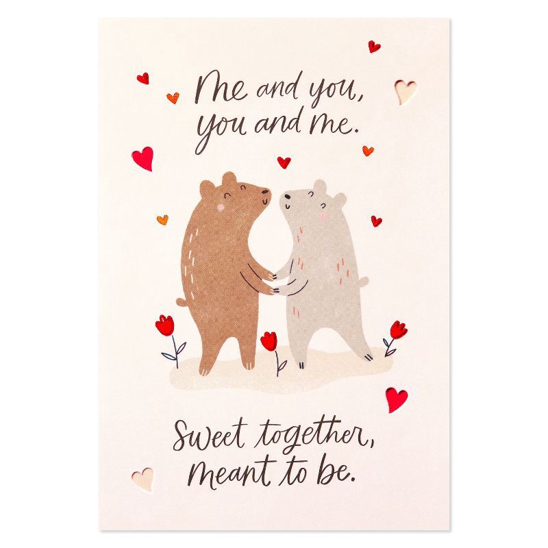 slide 5 of 5, Carlton Cards Bear Couple Valentine's Day Card for Partner, 1 ct