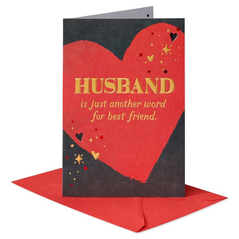 slide 1 of 4, Carlton Cards Valentine's Day Card for Husband, 1 ct