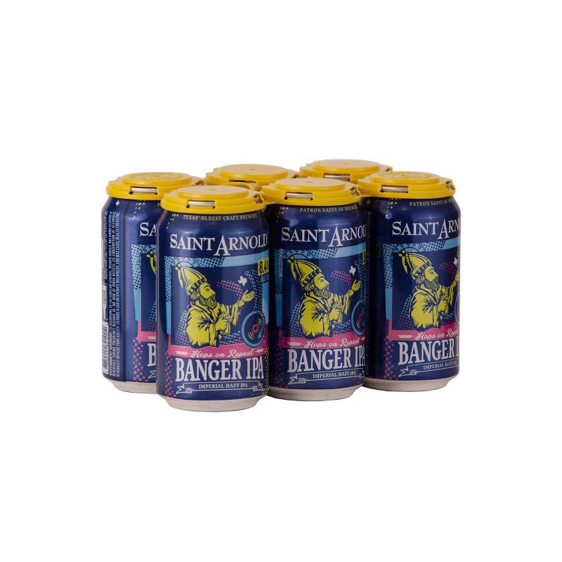 slide 3 of 3, Saint Arnold Brewing Banger Imperial Hazy IPA - 6pk/12 fl oz Cans, 6 ct; 12 fl oz