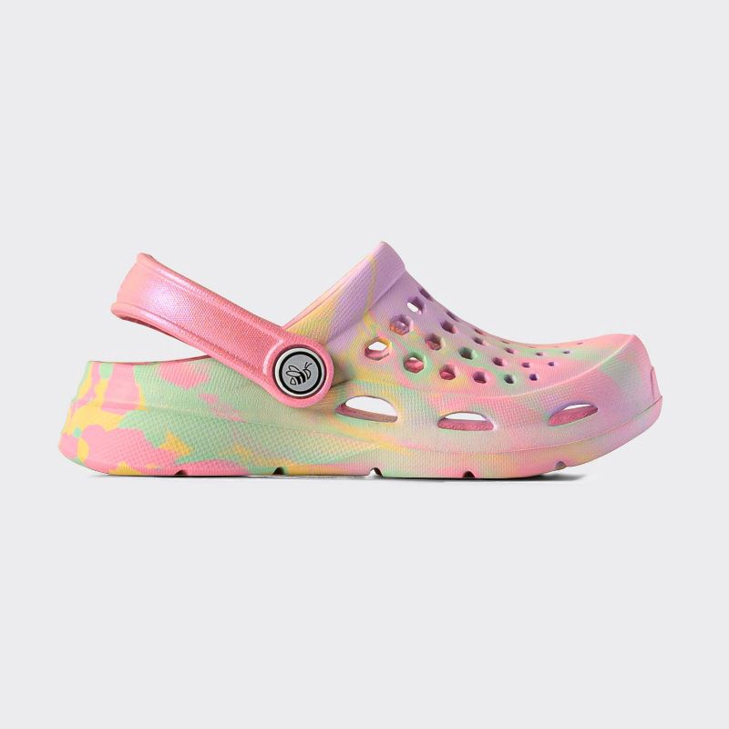 slide 1 of 4, Joybees Toddler Harper Slip-On Clog - 12-13: Solid EVA Ankle Strap Sandals, Non-Marking Sole, 1 ct