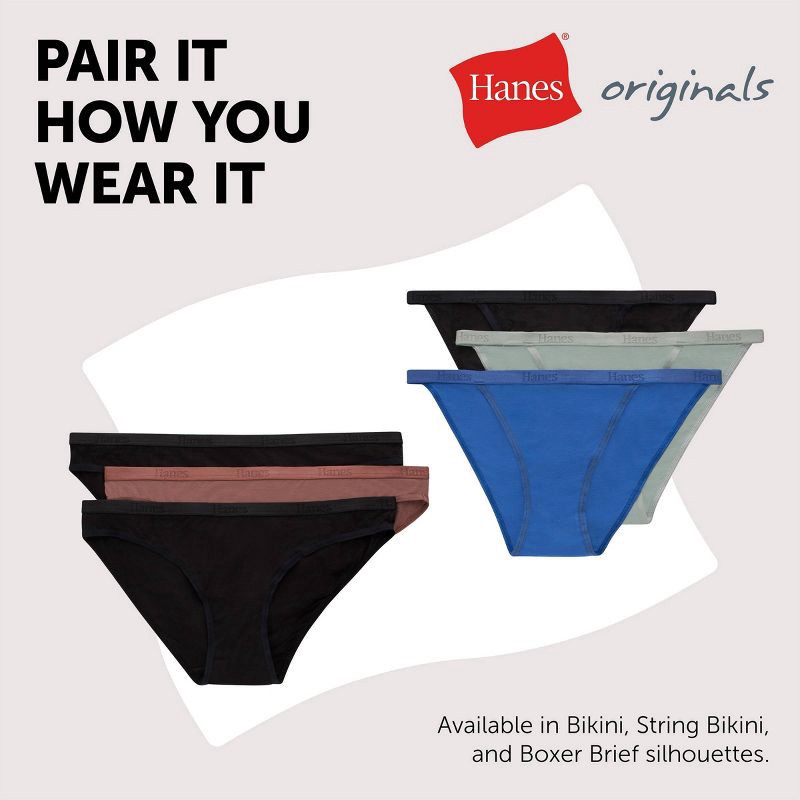 slide 4 of 8, Hanes Originals Women's SuperSoft Longline Triangle Bra MHOT10 - Black S: Adjustable Strap, Unlined Cup, 1 ct