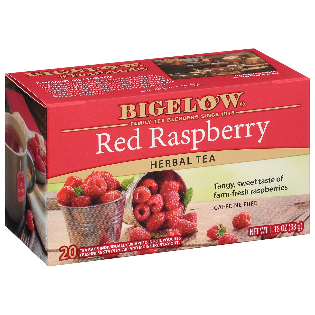 slide 5 of 13, Bigelow Tea Raspberry Herb - 20 ct, 20 ct