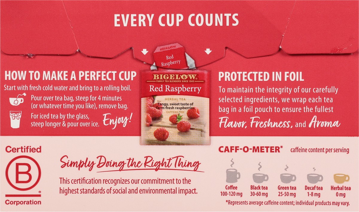 slide 12 of 13, Bigelow Tea Raspberry Herb - 20 ct, 20 ct